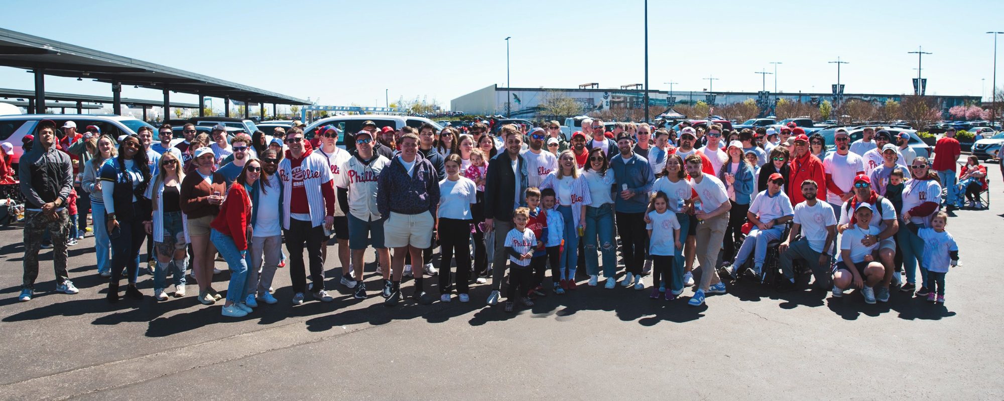 Home.Heart.Community. tailgate before a Phillies game